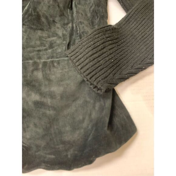 Vintage Suede Leather Sweater Jacket - Picture 2 of 7